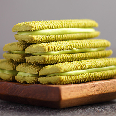 Matcha. Mousse Chocolate Cookies