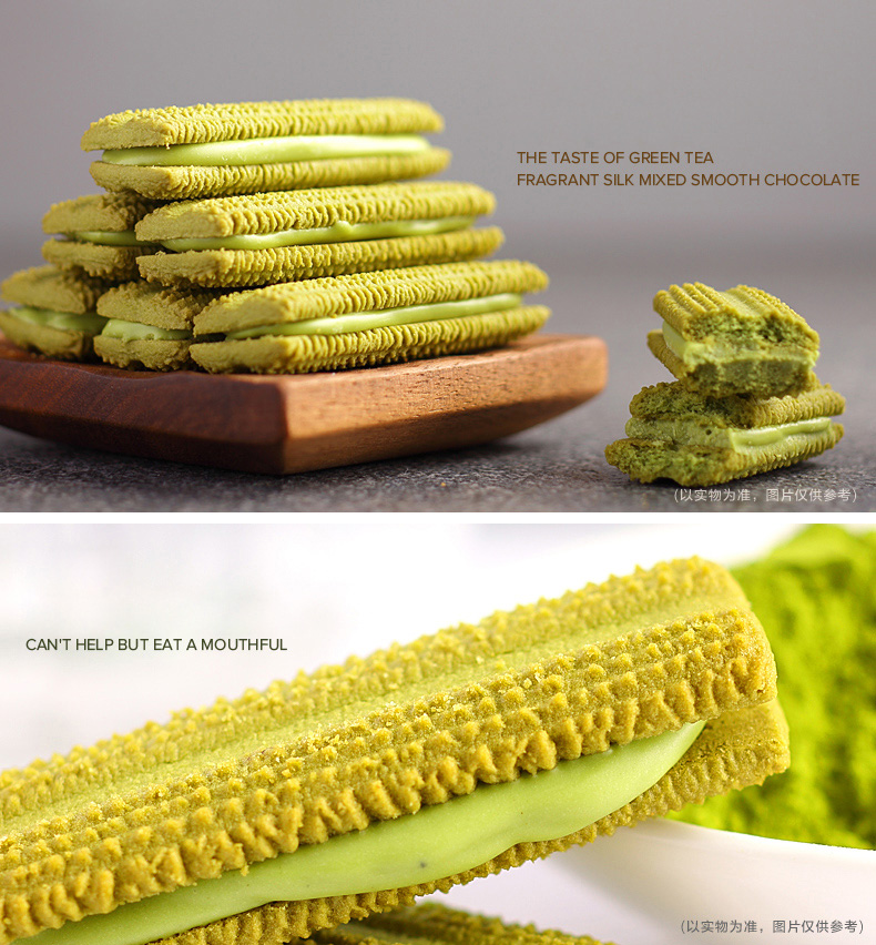 Matcha. Mousse Chocolate Cookies